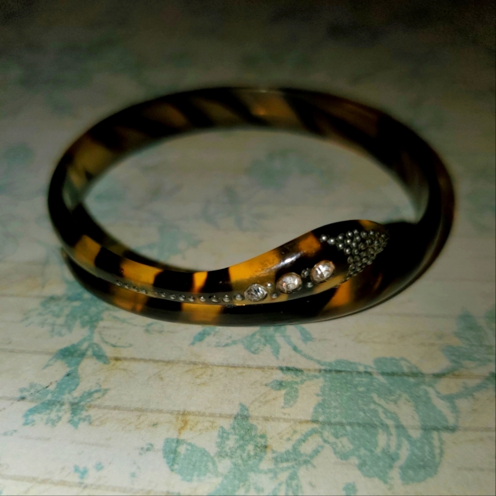 Antique Flapper Girl Era Celluloid Snake Bracelet Ladies Small Wrist